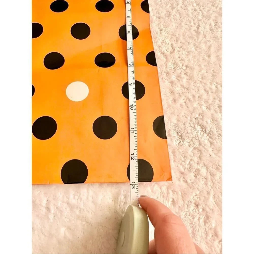 Orange and black black Halloween gift bag